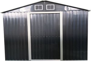 kontrast Domek metalowy na narzędzia blaszak, szopa 191x277x192 szary antracytowy 2