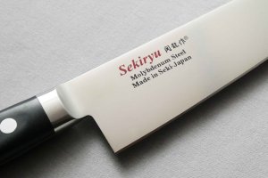 Seki Ryu Nóż Sekiryu KUROI TORI Santoku 180mm [SR-MS180] 2