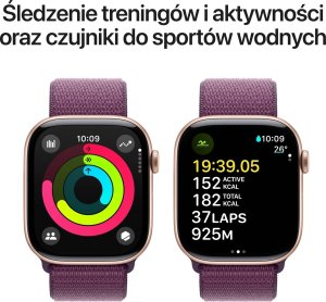 Smartwatch Apple Watch 10 GPS 46mm Rose Gold Alu Sport Loop Fioletowy  (MWWV3QF/A) 4