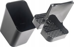 Kadax KADAX Ociekacz Na sztućce Szuszarka Organizer Pojemnik Plastikowy Czarny 5