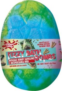 Chlapu Chlap CHLAPU CHLAP Musująca Bomba kąpielowa Jajo Dinozaura z niespodzianką - funky cola 140g 2
