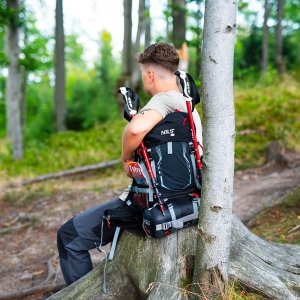 Plecak turystyczny Nils Extreme Northlake 30 l + 10 l Czarny 9