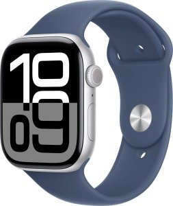 Smartwatch Apple Watch 10 GPS + Cellular 46mm Silver Alu M/L Niebieski  (MWY13ET/A) 3