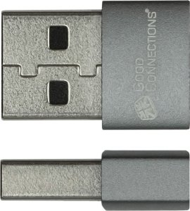 Adapter USB Good Connections USB-A - USB-C Szary  (USB-AD203) 2