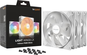 Wentylator be quiet! Light Wings LX 140mm PWM Biały 3-pack (BL128) 2