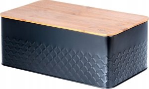 Chlebak Vilde Chlebak na Pieczywo Chleb z Deską Czarny Metalowy VILDE 33,5x18,5x12,5 cm 11