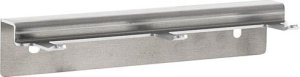 GI.METAL Wall rack in raw aluminium, 3 places 2
