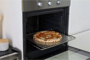 GI.METAL Gi.Metal Cooking plate to cook pizza at home, 40x35 cm, stainless steel 4mm 3