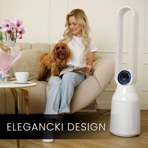 Wentylator Air Essence Plazmowy wentylator bezłopatkowy i oczyszczacz powietrza Air Essence LevanteLift z funkcją jonizacji 10