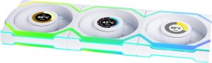 Wentylator Lian Li UNI FAN SL Wireless LCD 120 Reverse Blade 3-pack biały (12RSLLCD1W3W) 2