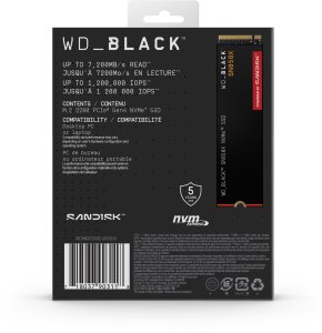 Dysk SSD SanDisk Black SN850X 8TB M.2 2280 PCI-E x4 Gen4 NVMe (WDS800T2X0E-00CDD0) 8