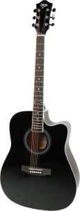 V-Tone V-TONE AG TWO BK gitara akustyczna 4/4 czarna zestaw kostki pasek zapasowe struny pokrowiec akordy klucz regulacyjny 2