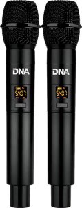 Mikrofon DNA DNA VM DUAL VOCAL EFFECT SET mikrofon bezprzewodowy 2x nadajnik doręczny system nagłośnienia 518-542 MHz USB Bluetooth 2