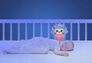 Playgro Uspokajacz przytulanka dla maluszka szumiś zabawka bicie serca różowy szum 6