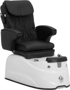 Physa Fotel podologiczny do pedicure z funkcją masażu brodzikiem - czarny Fotel podologiczny do pedicure z funkcją masażu brodzikiem - czarny 2