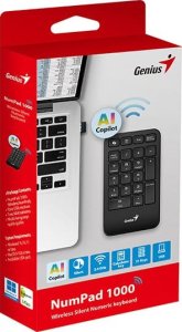 Klawiatura Genius Klawiatura numeryczna NumPad 1000/ Bezprzewodowa 2.4GHz/ Copilot/ czarny 4