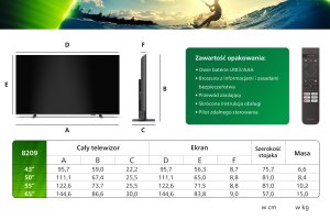 Telewizor Philips 50PUS8209/12 QLED 50'' 4K Ultra HD Titan OS Ambilight 11