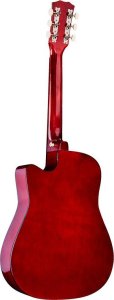 V-Tone V-TONE AG ONE SB gitara akustyczna 4/4 sunburst do nauki dla początkujących kostki pasek zapasowe struny pokrowiec akordy zestaw 4
