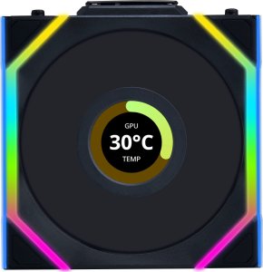 Wentylator Lian Li UNI FAN SL Wireless LCD 120 3-pack czarny (12SLLCD1W3B) 3