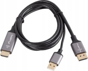 Lanberg Kabel adapter Lanberg HDMI (M) -> Displayport (M) 1,8M 4K czarny 4
