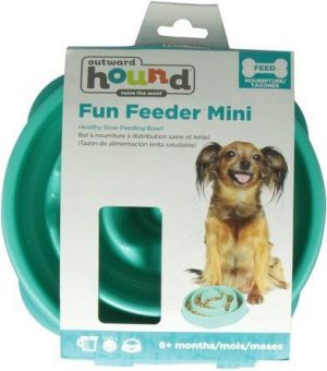 Outward Hound Fun Feeder Mini Miska turkusowa 2