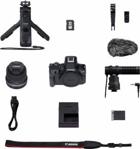 Aparat Canon EOS R50 czarny + RF-S 18-45mm f/4.5-6.3 IS STM Creator Kit (5811C035) 9