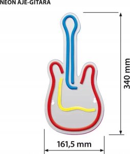 Dekoracja świąteczna Activejet Neon LED Activejet AJE-NEON GITARA 4