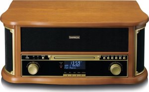 Gramofon Lenco TCD-2571 Gramofon Obudowa drewniana USB Kaseta DAB+ Drewno 2