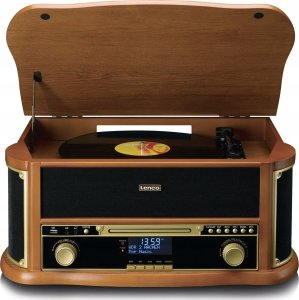 Gramofon Lenco TCD-2571 Gramofon Obudowa drewniana USB Kaseta DAB+ Drewno 4