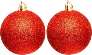 Christmas decoration BOMBKA DEKORACYJNA PLASTIKOWA 6CM SET 12SZT CZERWONY 2