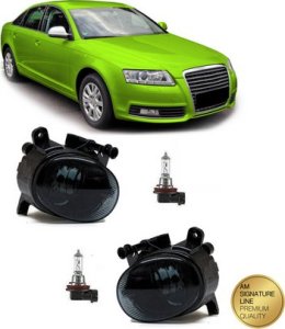 MTuning Zestaw lamp przeciwmgielnych AUDI A6 C6 (4F) Sedan Allroad Avant A4 B8 (8K) Sedan Avant Q5 (8R) SEAT EXEO (3R2) VW PASSAT CC B6 (357) 2004-2011 4