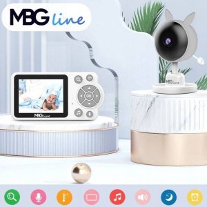 Niania Mbg Line Niania elektroniczna kamera na żywo tryb nocny LCD ZOOM bezprzewodowa 3