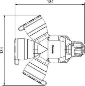 FAMATEL GNIAZDO PRZENOŚNE POTRÓJNE XF188S-EPN 250V 16A Famatel 6