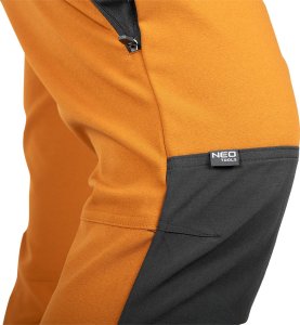 Neo Tools Spodnie robocze OUTDOOR, 4 way stretch, musztardowo-szare, rozmiar XL 7