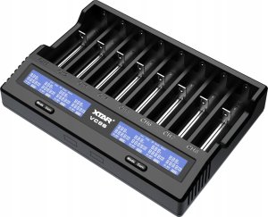 Xtar Xtar universalus 8 x Li-ion ir Ni-MH akumuliatorių įkroviklis su LCD ekranu VC8S 8