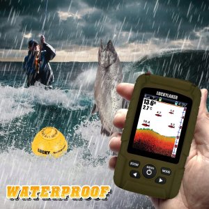 Lucky Wędkarstwo : LUCKY Przenośny wodoszczelny sonar wykrywacz ryb dla wędkarzy 2