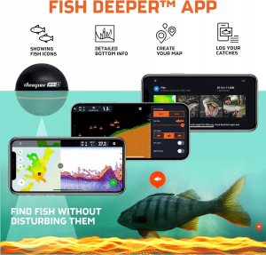 Deeper Echosonda Deeper Pro+2 wykrywacz ryb GPS ITGAM1080 czarny 3