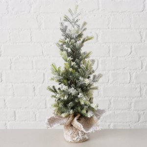 Boltze Home Sztuczna choinka w jutowej doniczce TANNE, 40 cm 4