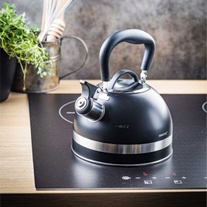 KingHoff Czajnik z gwizdkiem czarny 1.8l (KH-1858) 11