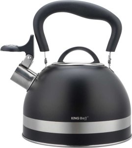 KingHoff Czajnik z gwizdkiem czarny 1.8l (KH-1858) 4