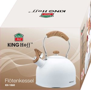 KingHoff Czajnik z gwizdkiem biały 2.5l (KH-1860) 11