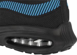 Reis BRWAVE S1 PL SR FO - Buty bezpieczne podnosek podeszwa olejoodporna poduszka powietrzna antyelektrostatyczne antypoślizgowe - czarno-niebieski 39 3