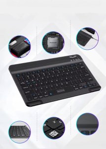 Klawiatura Zenwire KLAWIATURA BEZPRZEWODOWA Bluetooth 5.0 do tabletu SLIM Uniwersalna Przenośna WLK-620 5