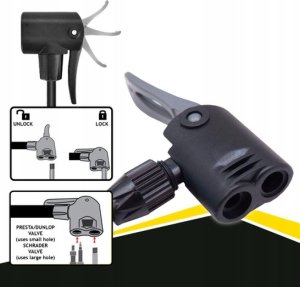 Dunlop POMPKA WARSZTATOWO ROWEROWA DUNLOP 140 PSI (9.6BAR) SZARY 4