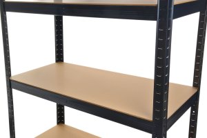 Funfit Regał metalowy magazynowy 180x90x40 cm czarny 2