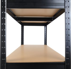 Funfit Regał metalowy magazynowy 180x90x40 cm czarny 3
