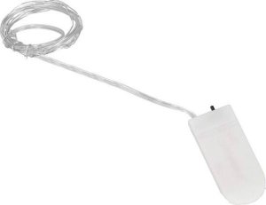 Springos Lampki choinkowe 20 LED druciki mikro na baterie biały zimny UNIWERSALNY 6