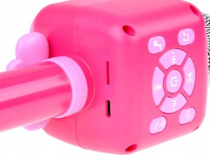 Mikrofon Jokomisiada Bezprzewodowy Mikrofon dla dzieci KARAOKE nagrywanie Bluetooth IN0168 6
