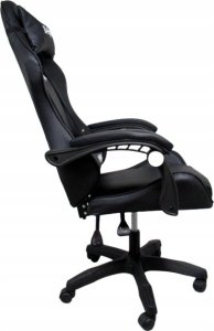 Fotel R-Sport Fotel Gamingowy K3 CZARNY dla gracza+masażer 4