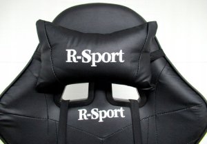 Fotel R-Sport Fotel Gamingowy K3 CZARNY dla gracza+masażer 6
